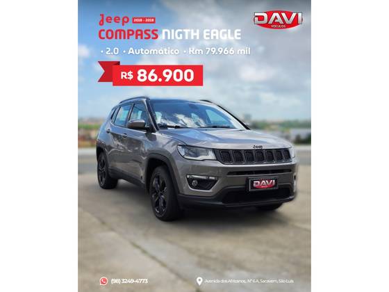 JEEP COMPASS 2.0 16V FLEX NIGHT EAGLE AUTOMÁTICO